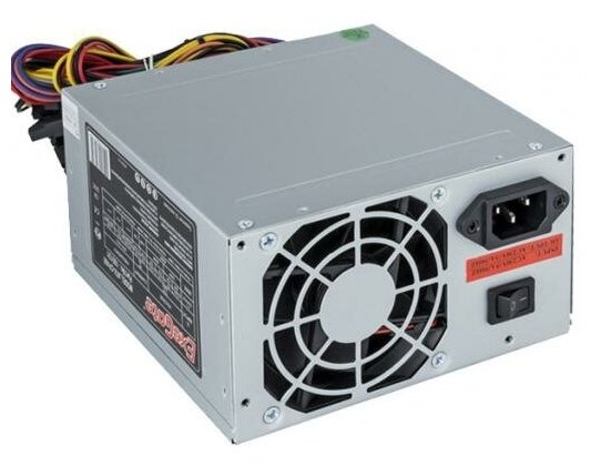 Блок питания EXEGATE CP400 ATX SC 8cm fan 24pin 4pin 3xSATA 2xIDE FDD кабель 220V с защитой от выдергивания