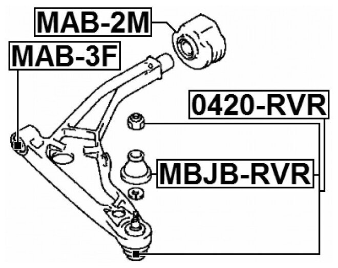 Сайлентблок Mitsubishi