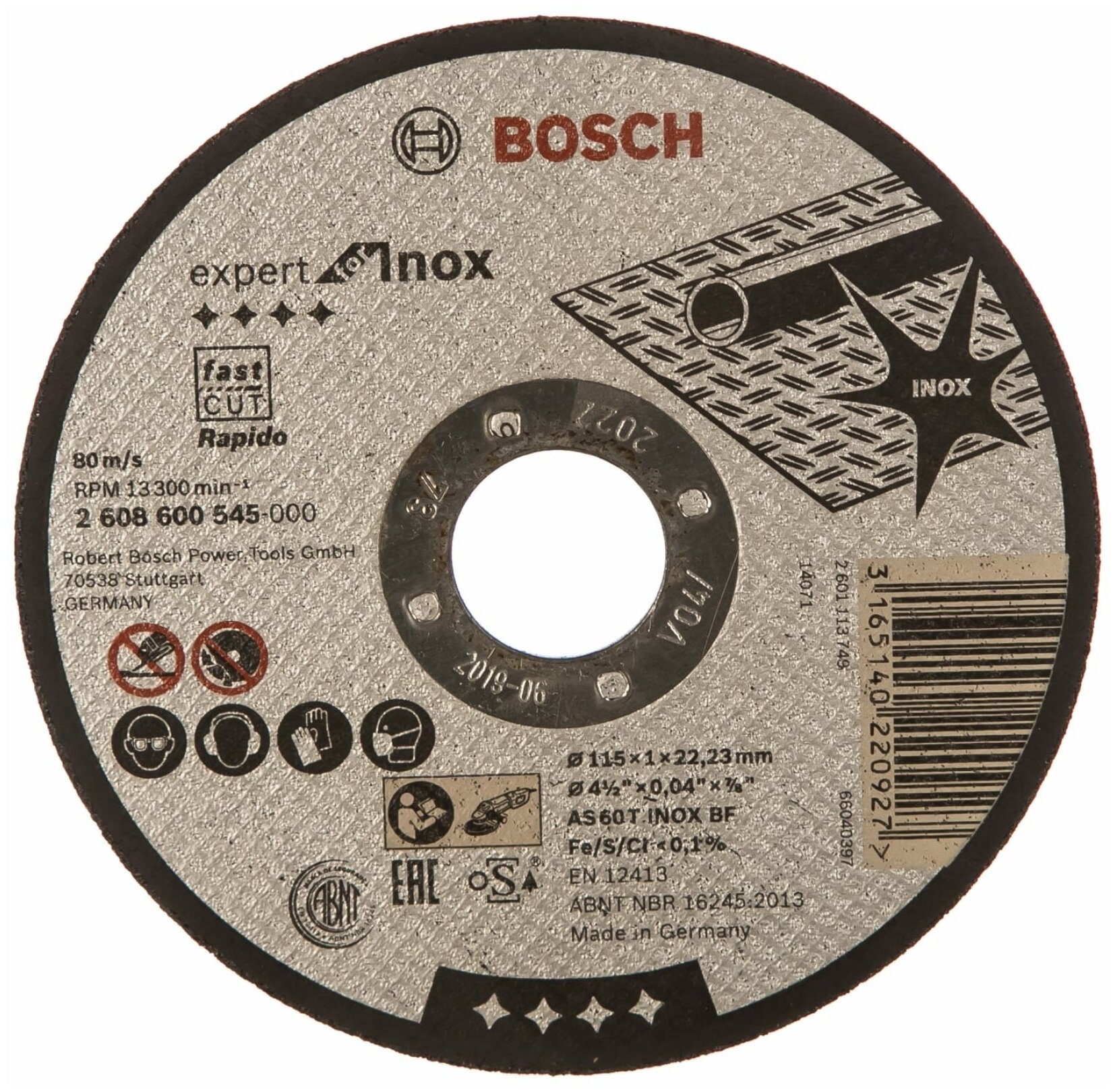 Диск отрезной Bosch 2.608.600.545