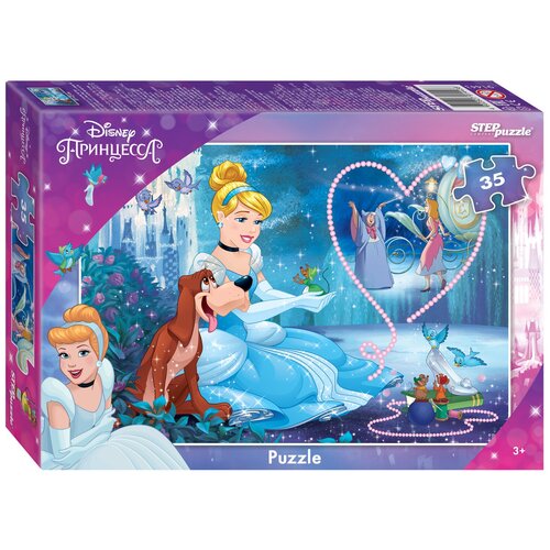 Пазл Золушка - 3, Disney, 35 деталей / Step Puzzle пазл монстры disney 35 деталей step puzzle