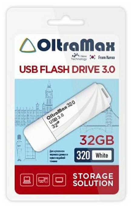 USB флэш-накопитель OLTRAMAX OM-32GB-320-White USB 3.0 1255128