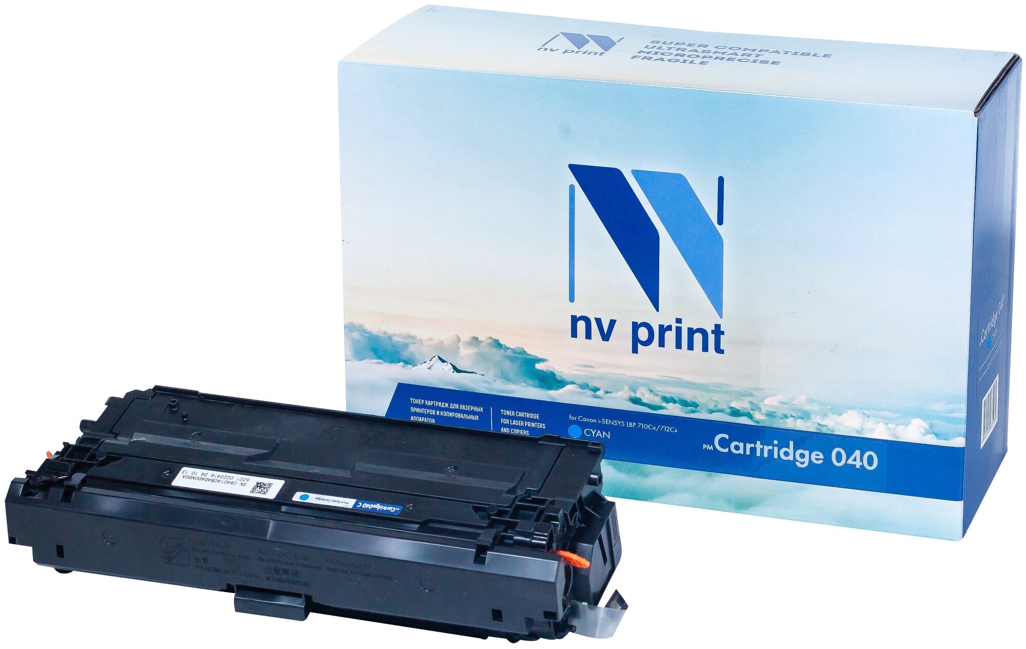 Лазерный картридж NV Print NV-040C для для Canon i-SENSYS LBP 710Cx, 712Cx (совместимый, голубой, 5400 стр.)