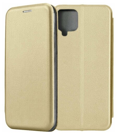 Чехол-книжка Fashion Case для Samsung Galaxy A12 A125 / A127 золотой