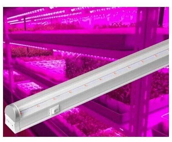 Фито-светильник светодиодный для улучшения роста растений, 9Вт, 220 вольт. от 5 штук - фотография № 1