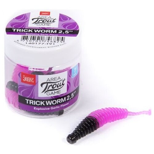 Слаги съедобные искусственные Lucky John Pro Series Trick Worm 5,00/T91 (10 штук)