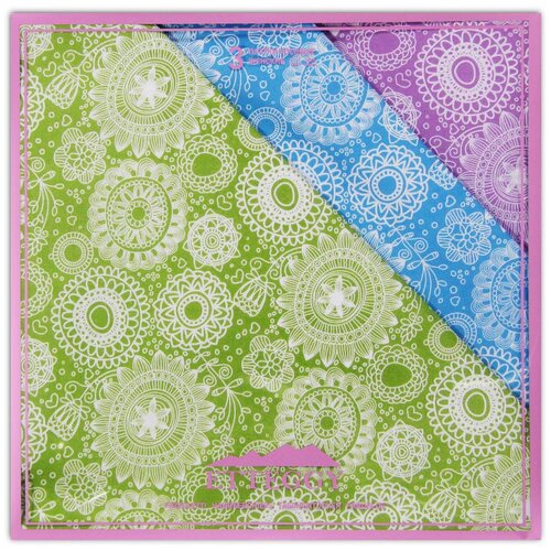 фото Носовой платок etteggy, хлопок, для женщин, зеленый, фиолетовый