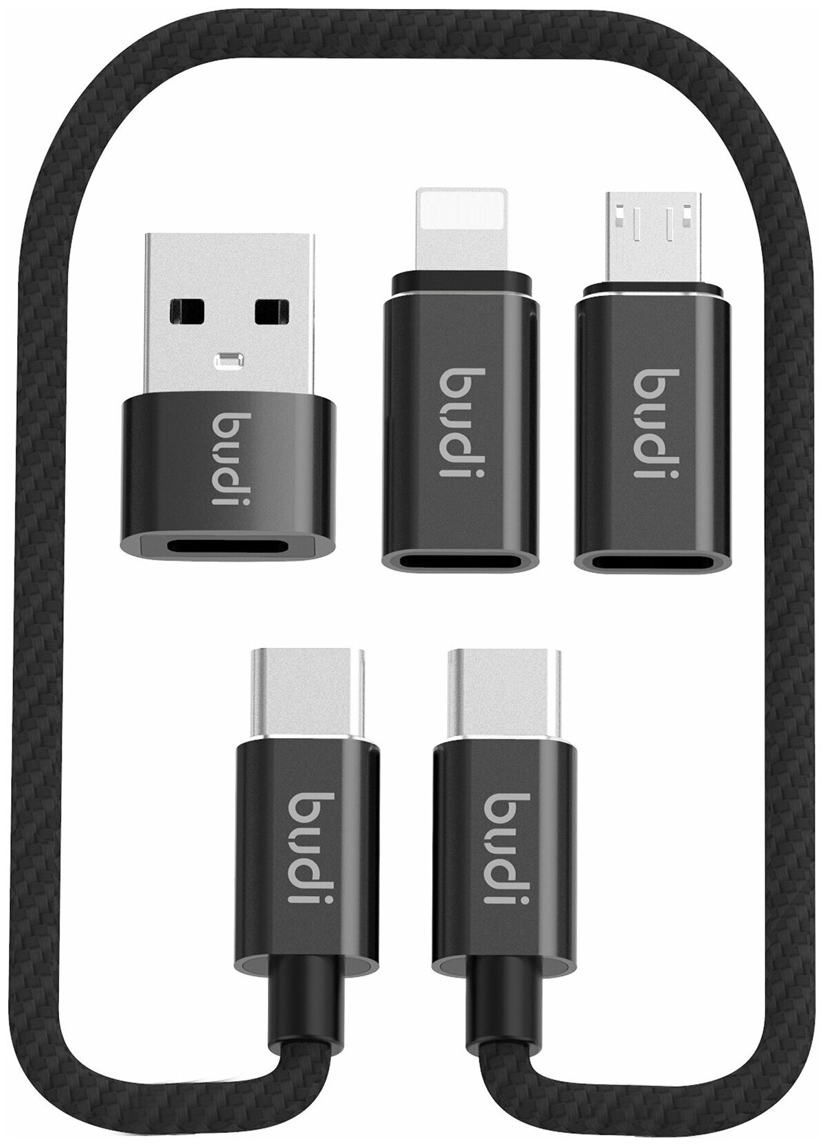 Набор переходников для мобильных устройств для ноутбука набор адаптеров USB Type-C для iPhone Lightning microUSB