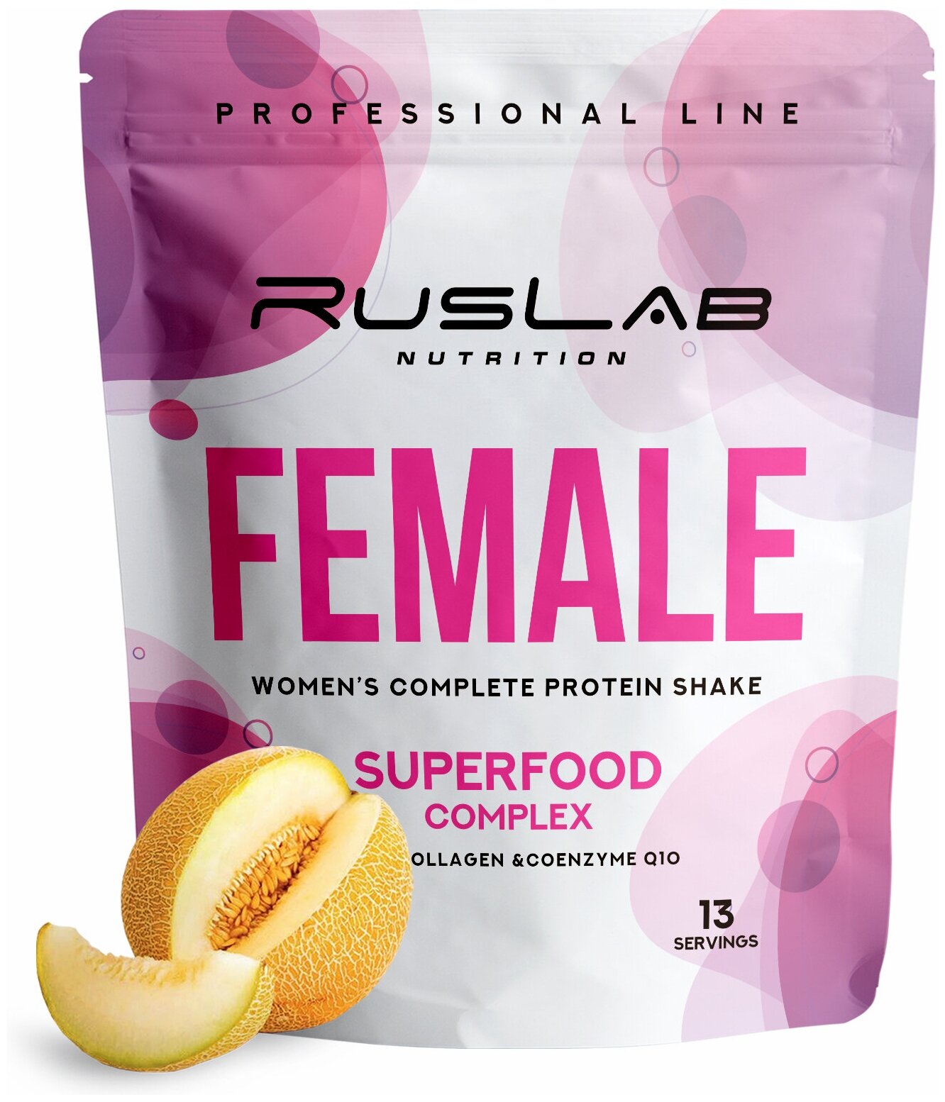 FEMALE-протеин для похудения,белковый коктейль для девушек (416 гр),вкус дыня