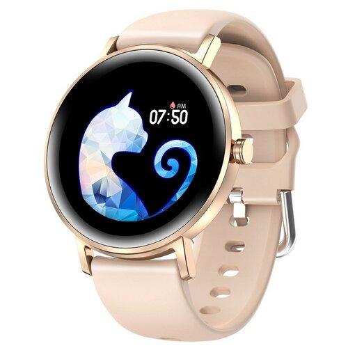 VIDEOTOY S27 смарт часы женские - фитнес браслет с пульсоксиметром и тонометром сообщения женский календарь управление плеером серебристый 290000₽