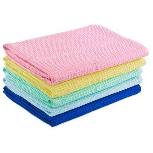 Полотенце банное вафельное 77*150 цвет желтый