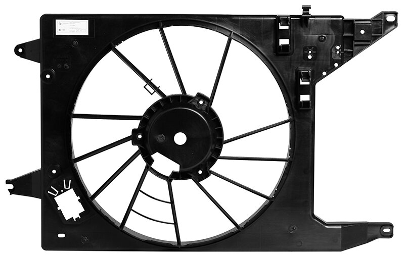 Кожух вентилятора охлаждения для автомобилей Лада Largus (12-)/Renault Logan (08-) А/С LFS 0966 LUZAR