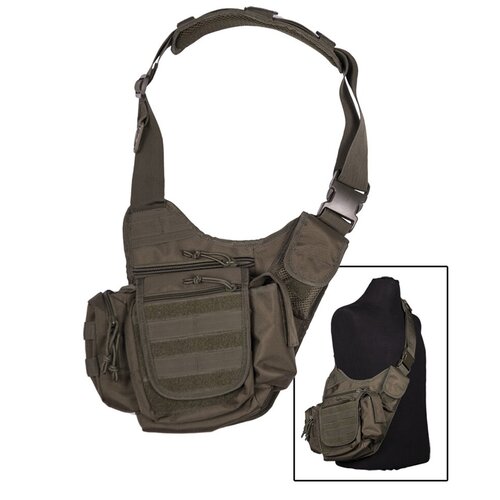 фото Сумка тактическая mil-tec плечевая сумка sling bag (13726501) od green