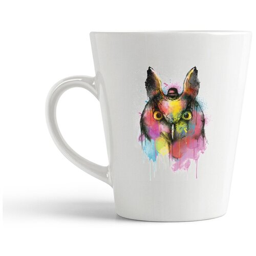 фото Кружка-латте coolpodarok животные радужный филин