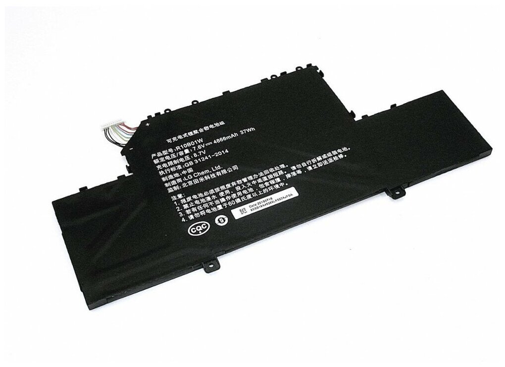 Аккумулятор для ноутбука Xiaomi MI AIR 12.5 (R10B01W) 7.6V 4866mAh 32Wh, черный, HC/ORG