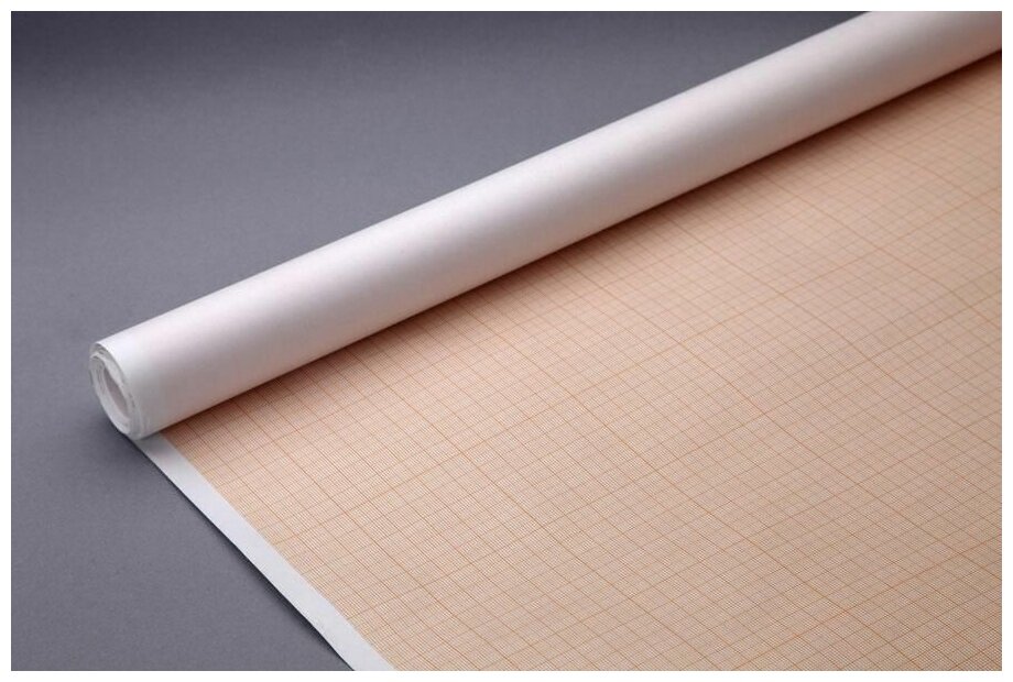 Лилия Холдинг Масштабно-координатная бумага, 60 г/кв. м, 64 см, 10 м, цвет оранжевый