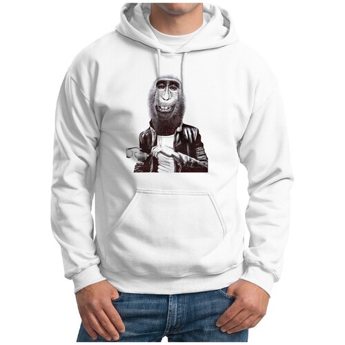 Худи CoolPodarok, размер 50, белый