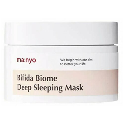 Manyo Factory, ночная маска, с пробиотиками, PHA/LHA, с кислотами, Bifida Biome Deep Sleeping Mask (100ml)