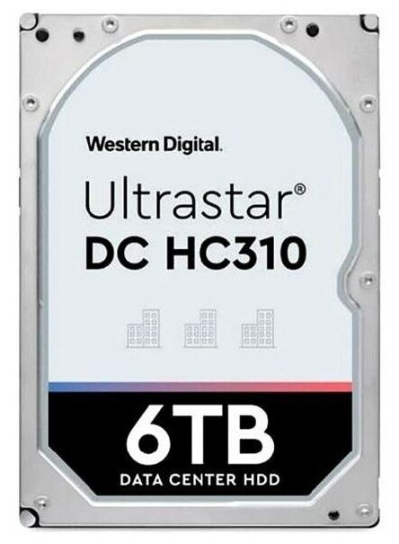 Жесткий диск WD Original SAS 3.0 6Tb 0B36047 HUS726T6TAL5204 Ultrastar DC HC310 (7200rpm)