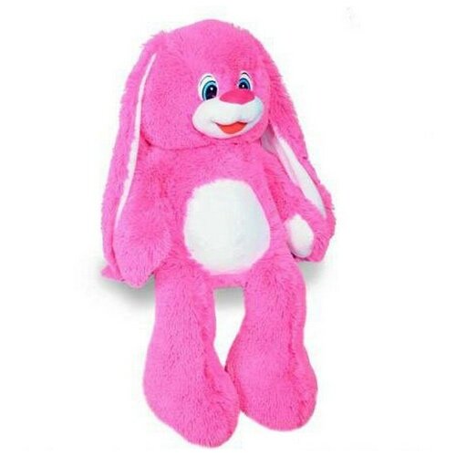 Мягкая игрушка СмолТойс Зайчонок, 100 см, ярко-розовый