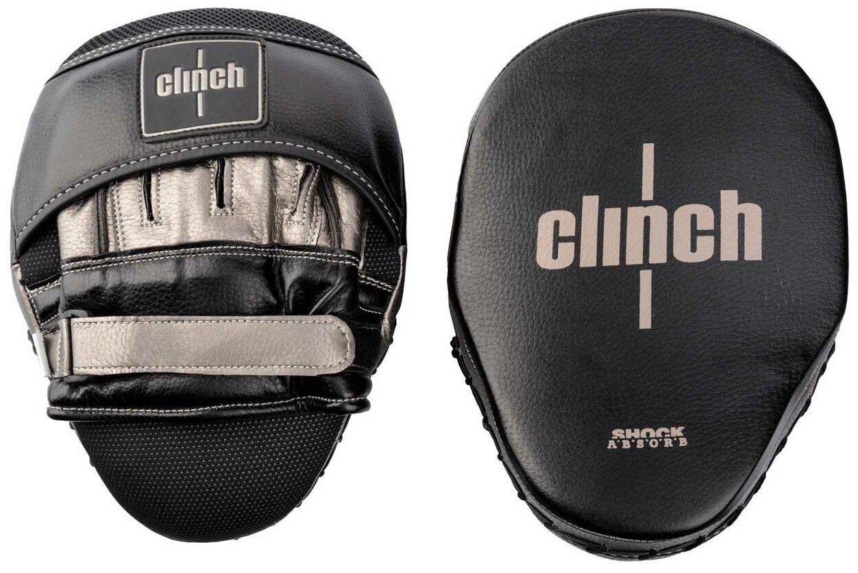 Лапы Clinch Shock Absorb Mitt черно-бронзовые