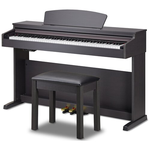 Цифровое пианино Becker BDP-82R, цвет палисандр, клавиатура 88 клавиш с молоточками, банкетка+наушники в комплекте