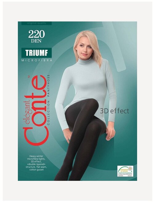 Колготки  Conte elegant Triumf, 220 den, размер 4, коричневый