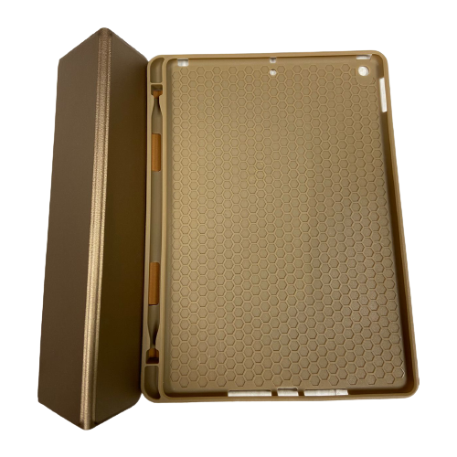 Чехол-книга Smart Case без логотипа с отсеком для стилуса для планшета Apple iPad 2019 (10.2) золото