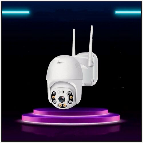 Изображение товара Беспроводная PTZ WiFi камера видеонаблюдения с микрофоном и динамиком