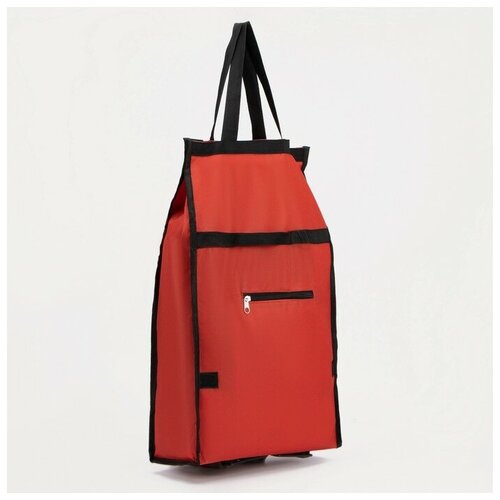 фото Пк кидс тойз дв сумка хозяйственная складная на 2х колесах, на липучке, цвет красный