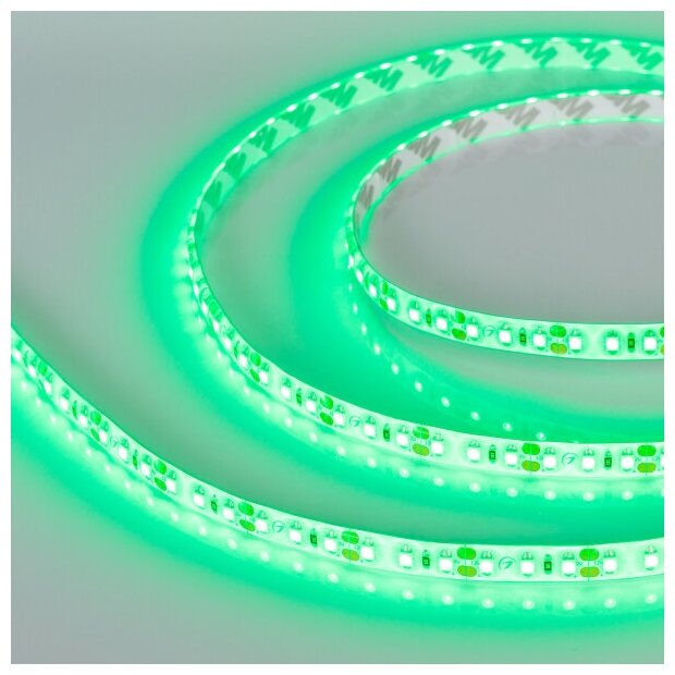 RTW 2-5000SE 014792 Светодиодная лента 12В Green 2x (3528, IP65, 600 LED, LUX, 5 м) Arlight - фото №3