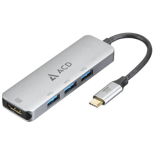 фото Док-станция acd fusion c104 usb-c - 3xusb3.0/hdmi acd-c104-u