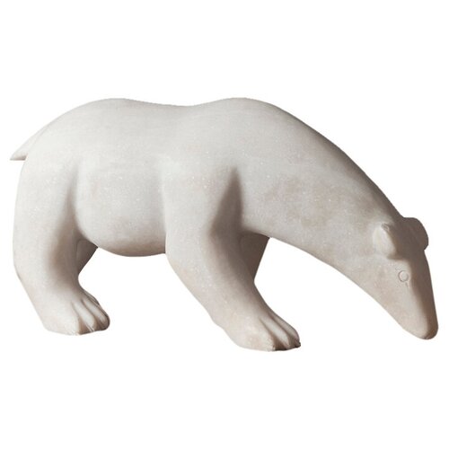 Белый медведь Миниатюра Камень Roomers Furniture white, VT11082-01