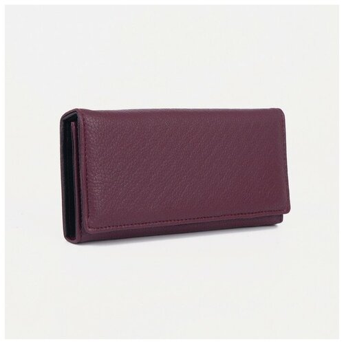 Кошелек , бордовый кошелёк на магните цвет фиолетовыйв наборе1шт