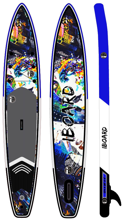 Сапборд iBoard sup 12'6x33" Moulin Rouge № 10