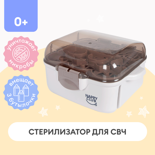 Стерилизатор для бутылочек и сосок NappyClub ёршик для бутылочек и сосок nappyclub