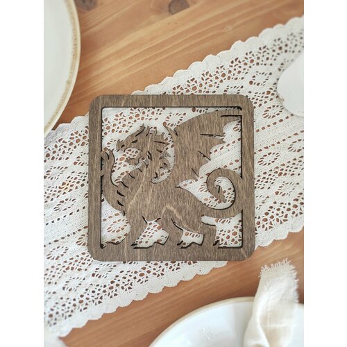 Деревянная подставка под горячее, под кастрюлю, сковородку Orlov's Decor 