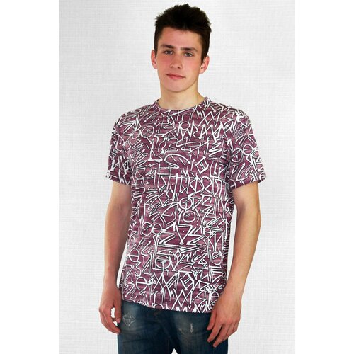 Футболка Астратекстиль, размер 54, бордовый