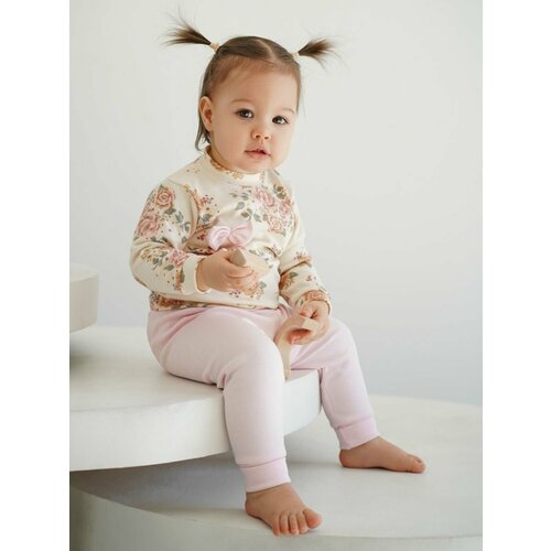 Комплект одежды Dolce Kids, размер 18-24 m, розовый комплект одежды dolce kids размер 0 3 m розовый