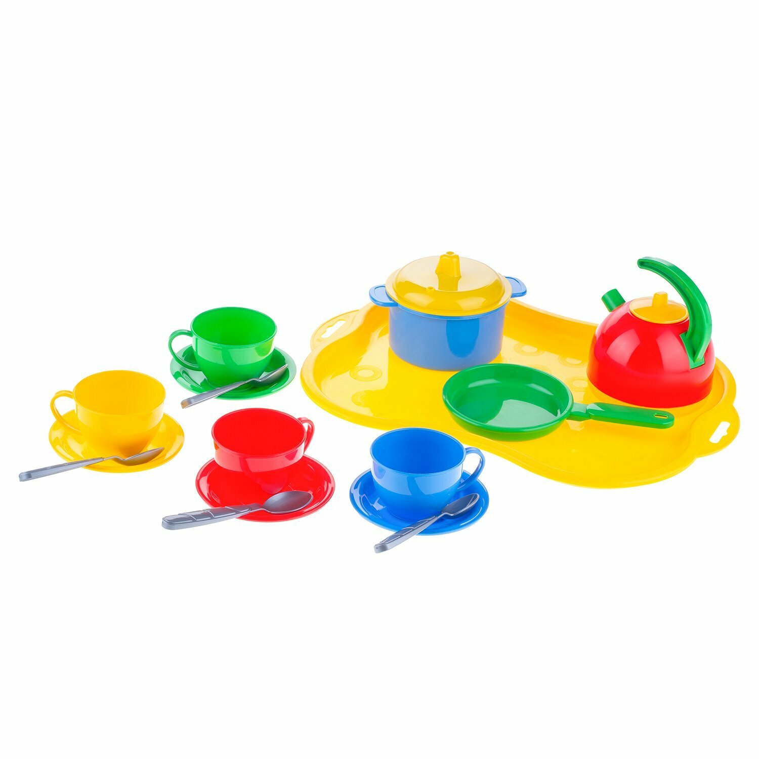 Кухня детская игровая набор Маринка №7 технок / пластиковая посуда игрушечная набор