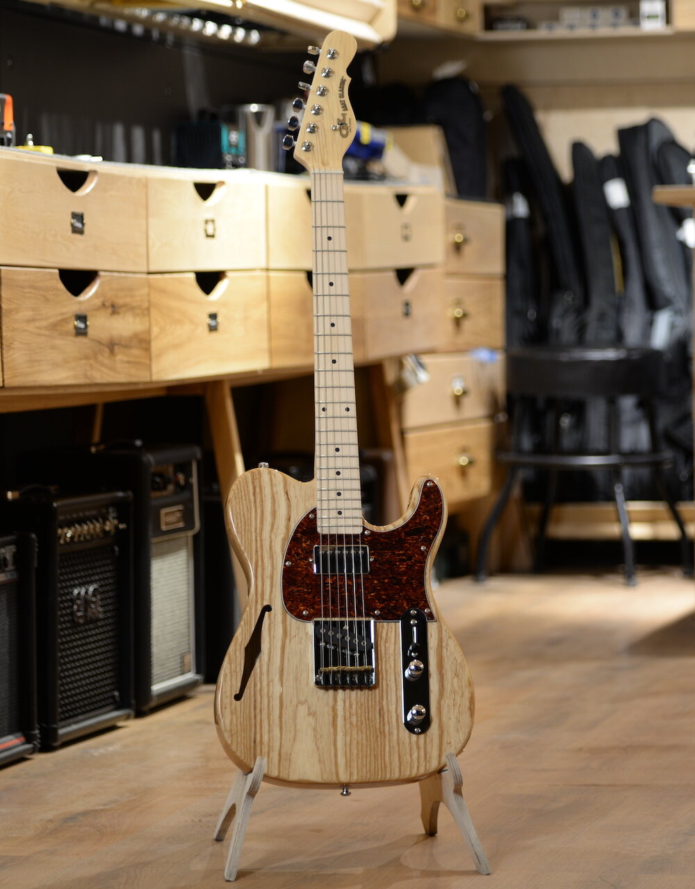 G&L Tribute ASAT Classic Bluesboy Semi-Hollow Natural Ash MP - Электрогитара