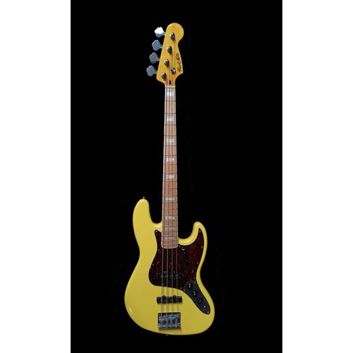 JB001-VWH Бас-гитара, жёлтая, Root Note