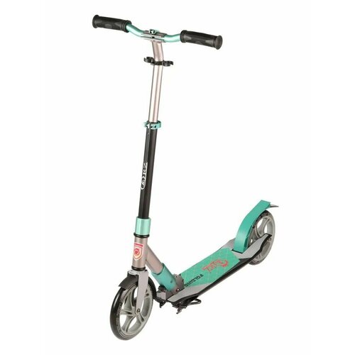 Самокат городской складной ORZ, колеса 200 мм, подшипники ABEC-9, серый / черный