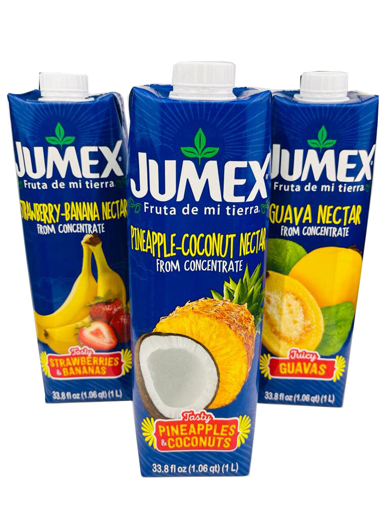 Нектар Jumex Nectar de Coco-Pina, Guava, Strawberry-Banana, 1л. - 3шт. Мексика. (Пина-Колада, Гуава, Клубника-Банан). - фотография № 1