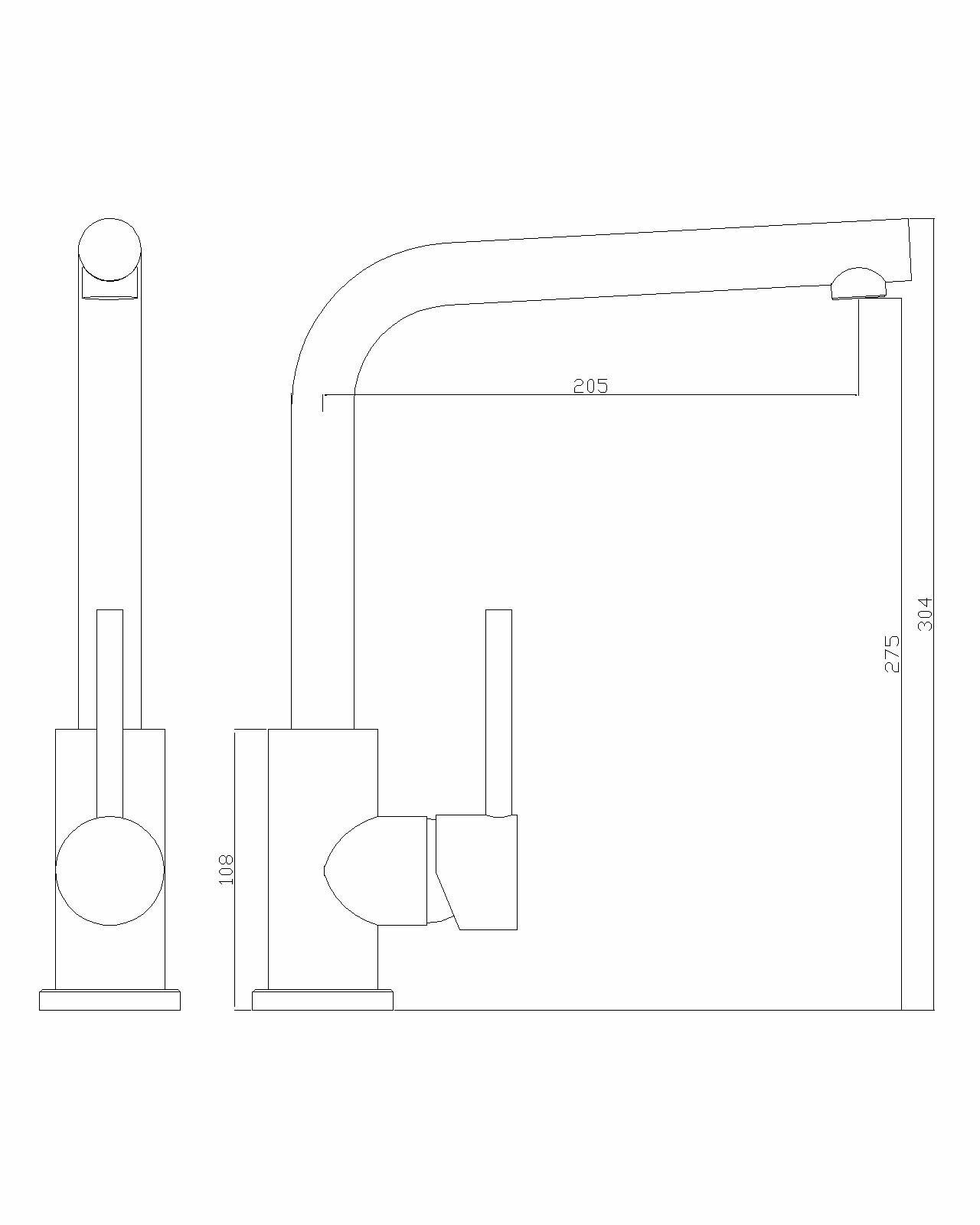 Смеситель для кухни Seaman Eco Glasgow SSN-3028 Stylus нержавеющая сталь матовый - фотография № 9