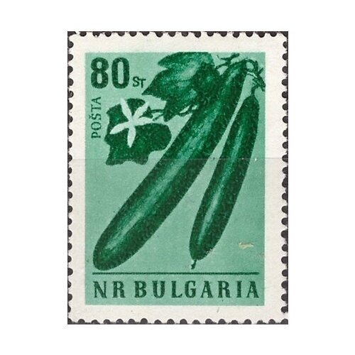 (1958-035) Марка Болгария Огурцы Перф греб 13 Стандартный выпуск. Овощи III Θ 1958 035 марка болгария огурцы перф греб 13 стандартный выпуск овощи ii θ