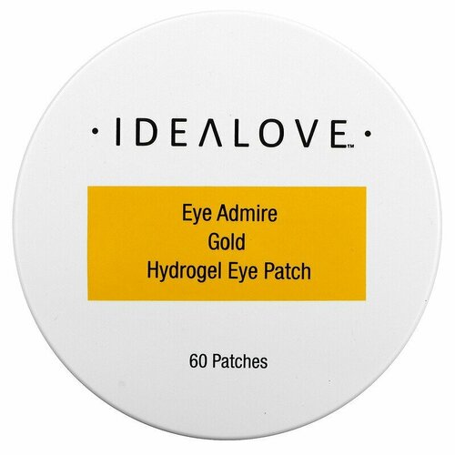 Idealove, Eye Admire, гидрогелевые патчи для глаз с золотом, 60 шт.