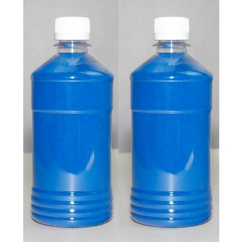 Синий кварцевый песок 1600г(2шт по 800г) для творчества, декора, рисования и светового стола, флорариума (фр. 0,1-0,3)