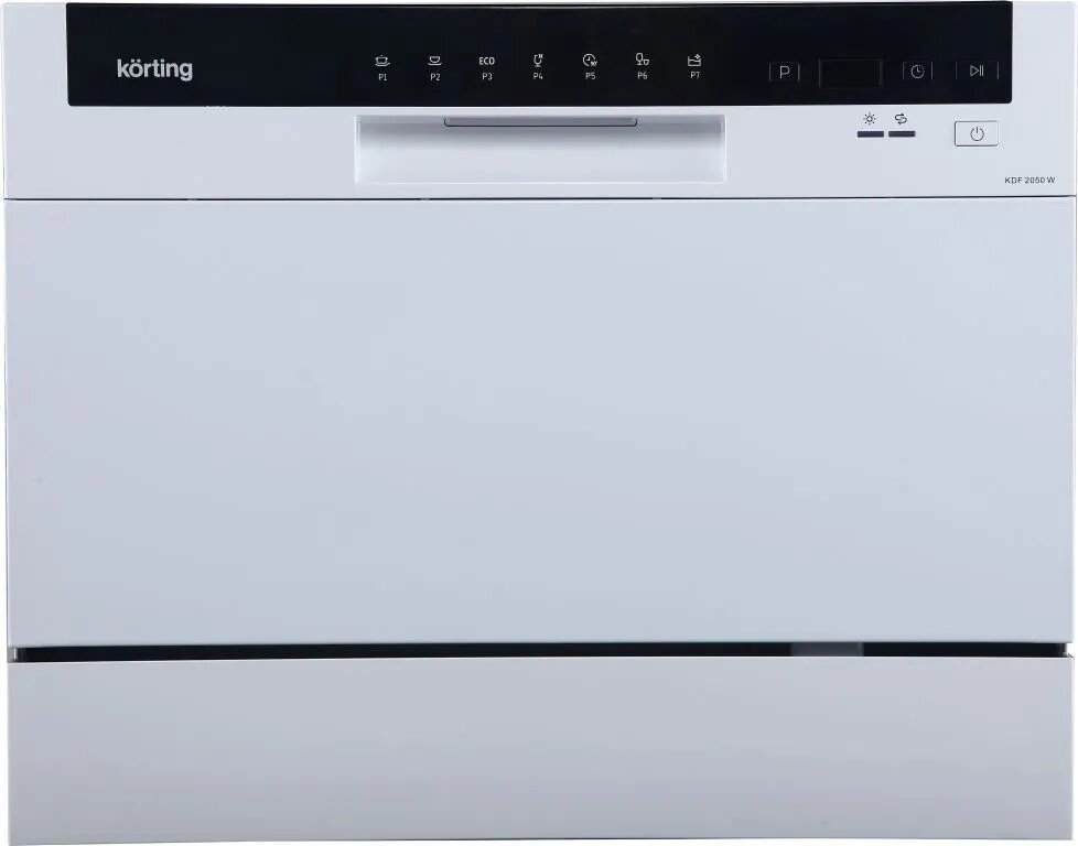 Отдельностоящая посудомоечная машина KORTING KDF 2050 W, компактная - фотография № 1