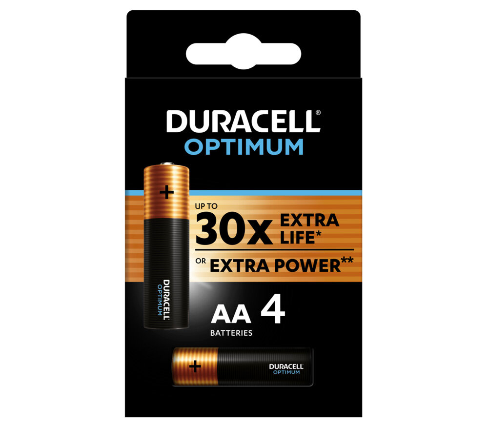 Батарейки Duracell AA Optimum, 4 шт.