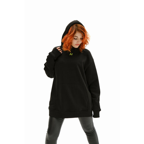 фото Худи av wear, размер m, черный, зеленый